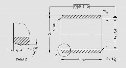 GGB's Engineered Plastic Plain Bearing Tolerances