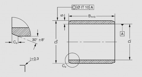 GGB's Engineered Plastic EP12, EP43 and EP53 Bearing Tolerances