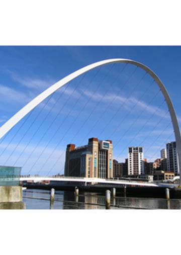 GGB Bearings in Gateshead Millennium Bridge pivot points