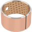 GGB AuGlide Special lead-free pin-indented bimetallic bushing