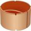 GGB Bronzed backed DP4-B special bush with grooves and notches