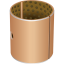 GGB DX10 metal-polymer Cylindrical bush with groove and bore for heavy duty and harsh environments