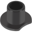 GGB EP64 thermoplastic flange bearing with PTFE and Carbon fibres