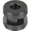 GGB EP64 thermoplastic double flanged special bearing with PTFE and Carbon fibres