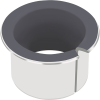 GGB DP10 Metall-Polymer-Verbundflanschlager