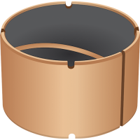 GGB DU-B Metall-Polymer-Trockenlaufsonderlager