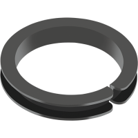 Mancal de flange termoplástico GGB EP64 com PTFE e fibras de carbono