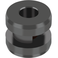 Mancal especial termoplástico GGB EP64 com dupla flange com PTFE e fibras de carbono