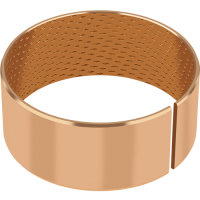 Buchas de bronze maciço GGB MBZ-B09 com reentrâncias de lubrificação